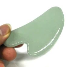 Green Jade Plate Scraping Guasha Board Công cụ xoa bóp truyền thống tự nhiên