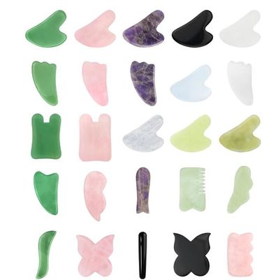 Safety Standard GB 2024 2016 Jade Gua Sha Stone Facial Massage Device for Natural Skin Therapy and Relaxation Treatment