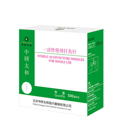 Zhongyan Taihe Chất Lượng Cao 500 Chiếc Kim Châm Cứu Vô Trùng Dùng Một Lần Trị Liệu Châm Cứu
