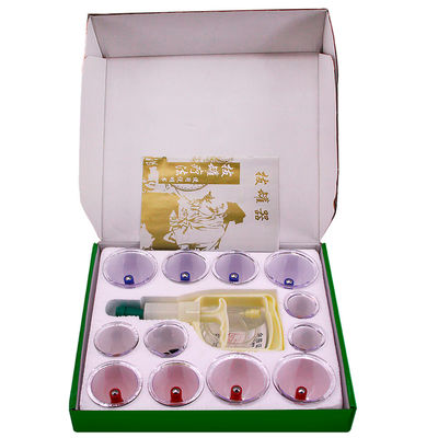 Máy mát xa và cốc dùng nhiều lần được thiết lập để giải độc cơ thể và cứu trợ chống thấp cơ