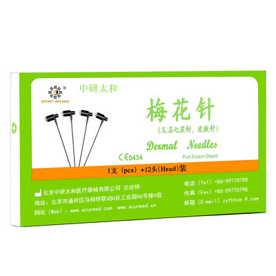 15cm vô trùng chuyên nghiệp Plum Blossom kim thiết yếu cơ thể cải thiện công cụ 12pcs/Box