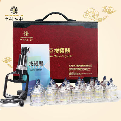 Hút chân không 19 cốc Bộ Hijama Giác hơi Trị liệu Cellulite Massage Giảm đau lưng Trung Quốc
